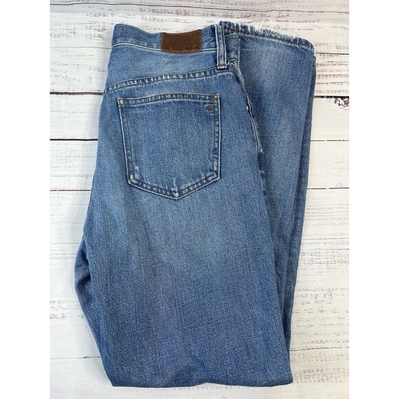 Madewell Jeans Adult 27 Blue Denim Perfect Vintage Distressed Womens - Picture 5 of 12